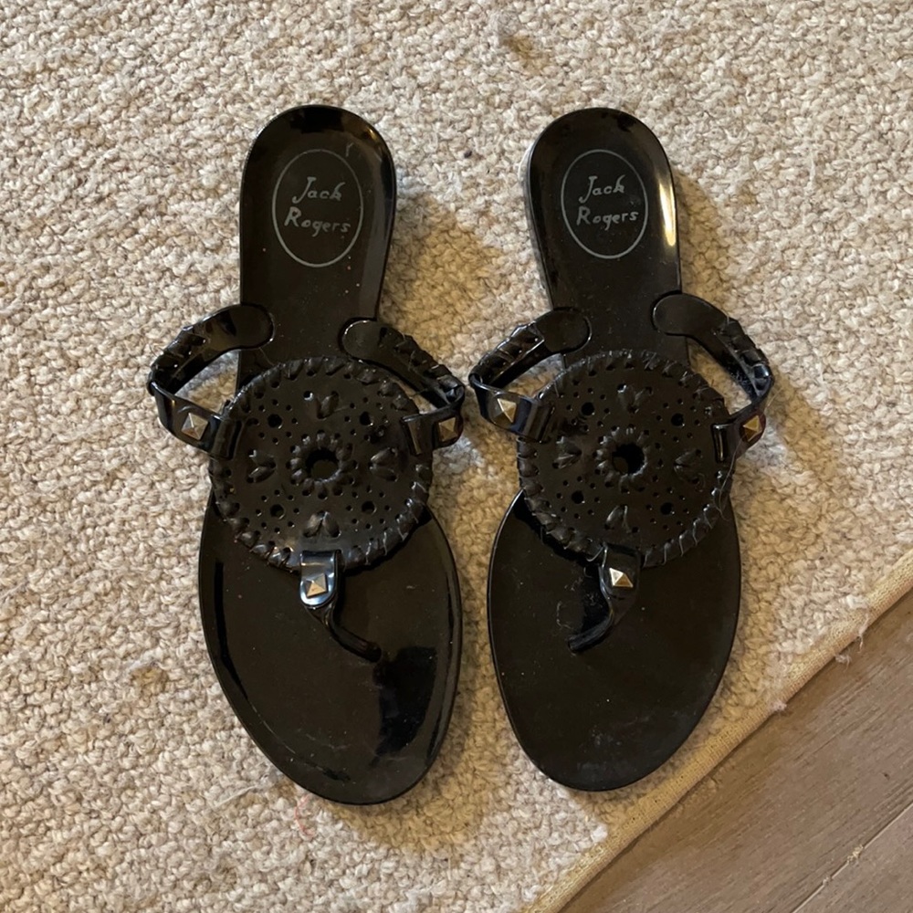 Black Jack Roger Jelly Sandals